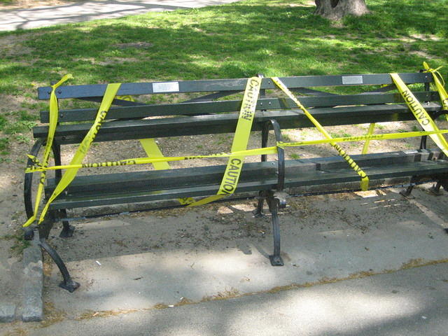 broken bench